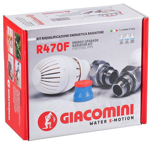 Фото товара Комплект радиатора Giacomini R470FX003 (угловой).